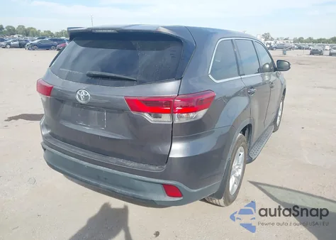 2019 Toyota Highlander Le z USA, uszkodzony, nr VIN 5TDZZRFH0KS290576